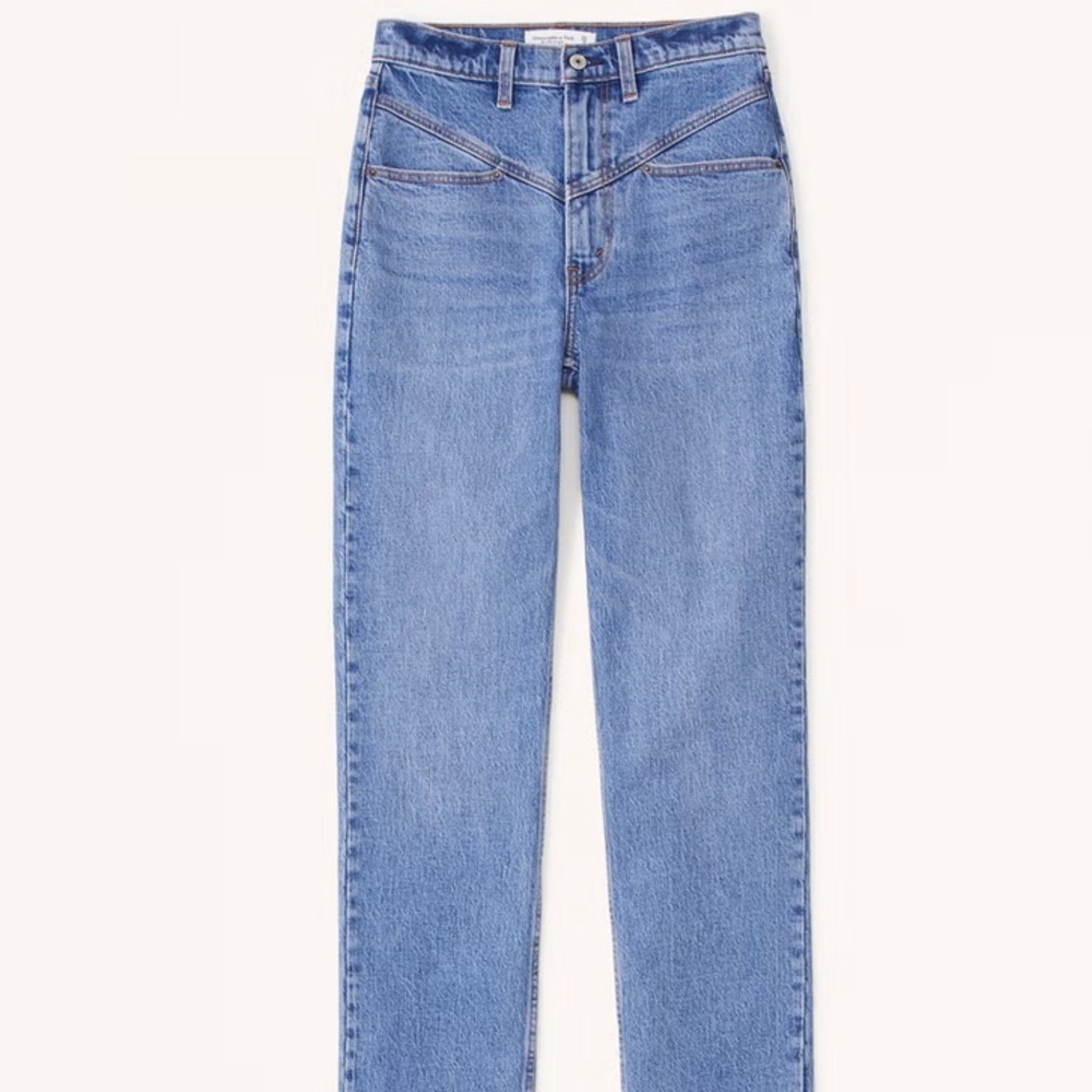 ULTRA HIGH RISE 90S STRAIGHT JEAN || ABERCROMBIE